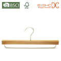 Natural Wooden Pant Hanger with The Metal Bar (MK27)